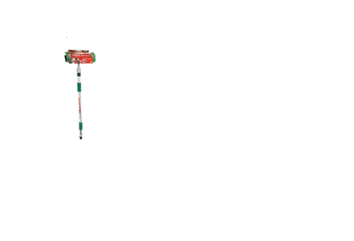 A PLASTIC BRISTLED BRUSH.THIS HAS BEEN PACKAGED IN COLOURED CARD.THE BRUSH HAS BEEN MOUNTED ONTO A 2M ALUMINIUM TELESCOPIC POLE ,WHICH EXTENDS FROM 130CM TO 220CM IN LENGTH.THE HANDLE HAS A SOFT GRIP MADE FROM POLYESTER.THERE IS A MALE PLASTIC HOSE CONNECTOR, WITH AN OFF TAP . A  HOSE IS TO BE ATTACHED.THIS IS  USED FOR CLEANING CAR CARAVAN.
THE HOSE IS NOT SUPPLIED WITH THIS PRODUCT.