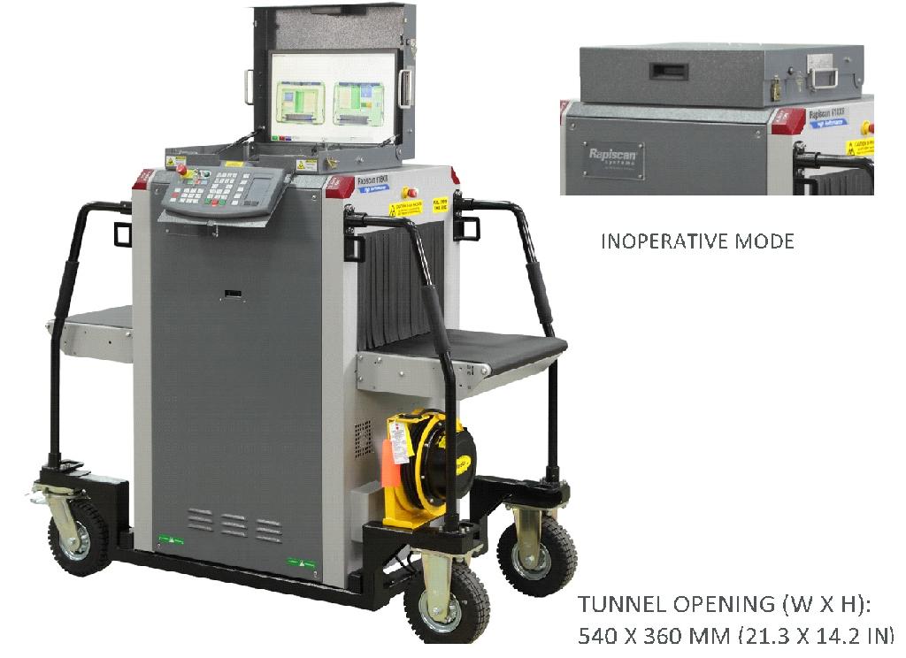 X RAY INSPECTION SYSTEM DESIGNED FOR SCREENING IN SMALL SPACES. DEVICE IS COMPACT AND IS PORTABLE. DESIGNED TO BE USED FOR AVIATION, CUSTOMS/BORDER AND LAW ENFORCEMENT APPLICATIONS. DESIGNED TO INSPECT MAIL AND SMALL PARCELS. DEVICE HAS ON BOARD SOFTWARE FOR CONTROL. DEVICE HAS A DISPLAY MONITOR. DIMENSIONS OF WEIGHT: 403KG, LENGTH 1662MM, HEIGHT 1368MM, WIDTH 735MM. THE DEVICE USES A LOW LEVEL X RAYS AND IS SAFE FOR USE BY ANY PERSON INCLUDING PREGNANT WOMAN. X RAY GENERATOR OUTPUT OF 140 KVP OIL COOLED.