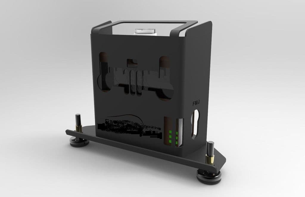 BESPOKE PROTECTIVE METAL (STEEL) CASE FOR A GOLF BALL LAUNCH TRAINING/SIMULATION SYSTEM.

METAL CASING OFFERS PROTECTION FROM LIGHT DROPS, SCRATCHES AND BUMPS. DESIGNED FOR USE SPECIFICALLY WITH THE SIMULATOR DEVICE THE STEEL CASING HAS CUT OUTS TO ALLOW FOR FULL FUNCTION OF THE PROTECTED DEVICE.

CASE COMES WITH ADJUSTABLE LEGS FOR LEVELLING OR RAISING OF THE TRAINER/SIMULATOR.