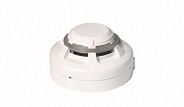 AN ANALOGUE-ADDRESSABLE OPTICAL SMOKE DETECTOR COMPATIBLE WITH EVOLUTION ANALOGUE-ADDRESSABLE FIRE ALARM CONTROL SYSTEMS & DEVICES WHICH CONTAINS A BUILT-IN SOUNDER. IT FUNCTIONS AS A LOW-POWER CONSUMPTION SOLUTION FOR PROVISION OF LOOP POWERED SOUNDERS COMBINED WITH SOME DETECTION.  THIS PRODUCT WORKS BY UTILISING THE LIGHT SCATTER SENSING PRINCIPLE: USING A LIGHT EMITTING DIODE (LED) & A PHOTO DIODE WITHIN ITS SENSING CHAMBER. WHEN SMOKE ENTERS THE CHAMBER, THE PHOTO DIODE SENSES INCREASED INFRA-RED LIGHT SCATTERED BY THE SMOKE PARTICLES & THE DETECTOR THEN GOES INTO ALARM MODE.

THE DETECTOR ALSO PROVIDES DUAL SHORT CIRCUIT ISOLATION.  THIS IS INTENDED ONLY TO ISOLATE THE DETECTOR FROM THE REST OF ITS NETWORK IN THE EVENT OF A FAULT. 

THIS PRODUCT COMPRISES AN FR-ABS-TYPE PLASTIC CASING CONTAINING METAL FASTENERS, SCREWS & CONNECTORS PLUS A POPULATED PRINTED CIRCUIT BOARD WITH THE SENSING CHAMBER ATTACHED & SOUNDER CONNECTED. THE 360-DEGREE OMNIVIEW LED ALSO FITTED SERVES ONLY TO INDICATE WHEN THE DETECTOR IS BEING POLLED BY ITS CONTROL PANEL OR TO SHOW WHEN THE DETECTOR IS IN ALARM MODE; IT FORMS NO PART OF THE SENSING FUNCTION OF THIS PRODUCT AND ISN'T INTENDED TO ACT AS A VISUAL WARNING TO ANY PERSONS IN ITS VICINITY. THIS PRODUCT IS INTENDED ONLY TO REPORT AN ALARM CONDITION UPON THE DETECTION OF SMOKE AND TO PROVIDE AUDIO WARNING OF FIRE. THIS PRODUCT CANNOT BE USED ON A STAND-ALONE BASIS: IT CAN ONLY BE USED AS PART OF AN ANALOGUE-ADDRESSABLE FIRE ALARM CONTROL SYSTEM USING THE NITTAN EVOLUTION COMMUNICATIONS PROTOCOL & MUST ONLY BE CONNECTED VIA A SUITABLE DETECTOR MOUNTING BASE.

THIS PRODUCT IS IMPORTED SPECIFICALLY FOR NITTAN EUROPE LIMITED & CANNOT BE RESOLD AS AN OFF-THE-SHELF PRODUCT IN GENERAL STORES OR BY ANY NON-SPECIALIST OUTLET.  WHILE THE PRODUCT CAN BE SOLD SINGLY IN ITS OWN SMALL CARDBOARD BOX IT IS MORE COMMONLY DESPATCHED IN LARGER CARDBOARD BOXES CONTAINING 10 OR 100 UNITS.
THE PRODUCT DIMENSIONS ARE 104.5 X 55 MILLIMETRES INCLUDING THE BASE, AND HAS A MASS OF 145 GRAMS