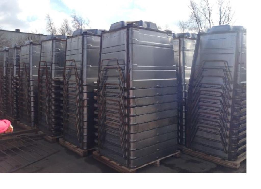 THIS ITEM IS THE BODY OF A BIN COMPRISING OF 4 STEEL SIDE PANELS AND A STEEL BASE. THERE ARE HANDLES ON THE SIDES. THIS ITEM IS IMPORTED AS A BODY WITH ALL SIDES AND FLOOR FULLY SEEM WELDED. THE BIN BODIES COME IN VARIOUS CAPACITIES FROM 500 - 1280 LITRES. THESE ITEMS ARE HOT DIP GALVANISED & POWDER COATED IN THE UK AND WILL HAVE CASTORS AND LIDS FITTED.