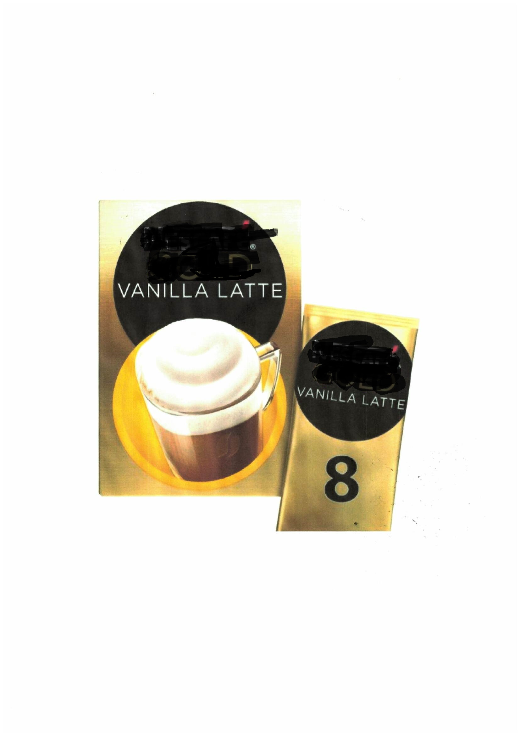 AN INSTANT VANILLA FLAVOURED COFFEE BASED PREPARATION. PUT UP FOR RETAIL SALE IN A BOX INSIDE WHICH IS 8 INDIVIDUAL SACHETS (18.5G PER SACHET).

INGREDIENTS:- SUGAR (MORE THAN 5%), SKIMMED MILK POWDER, GLUCOSE SYRUP, COCONUT OIL, COFFEE (INSTANT COFFEE & ROAST AND GROUND COFFEE), LACTOSE, NATURAL FLAVOURINGS, SALT (SODIUM CHLORIDE, ANTI CAKING AGENT ES535), ACIDITY REGULATOR E340, STABILISERS E331 & E452.