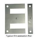 STAINLESS STEEL E AND I SHAPED LAMINATIONS FOR THE PRODUCTION OF ELECTRICAL TRANSFORMERS. THESE SHEETS FORMING A 3-LEGGED STRUCTURE ALLOWS COILS TO BE WOUND AROUND ANY LEG, E AND I LAMINATION CORE EXTENSIVELY USED FOR POWER TRANSFORMERS.