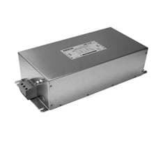 ELECTRICAL POWER LINE FILTER (EMC FILTER) SPECIALLY DESIGNED FOR INDUSTRIAL POWER INSTALLATIONS AND FREQUENCY INVERTERS, ETC. USED TO REDUCE THE TRANSFER OF ELECTROMAGNETIC NOISE BETWEEN THE DRIVE AND MAINS POWER SUPPLY. INPUT VOLTAGE: 480V AC OUTPUT CURRENT: 40A AC