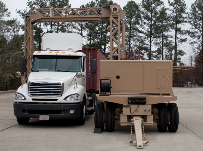 A TRAILER MOUNTED DRIVE THROUGH INSPECTION SYSTEM - USES A 2.5 MEV X-RAY IMAGING SYSTEM. IT IS DESIGNED TO SCREEN VEHICLES FOR THREATS AND CONTRABAND. THE TRAILER IS EASILY TOWED AND RAPIDLY DEPLAYED AND IS CAPABLE OF SCRFEENING UP TO 60 TRUCKS PER HOUR.