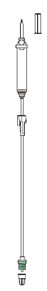 UNIVERSAL SPIKE FOR USE IN INTRAVENOUS ADMINISTRATION, 185CM STANDARD 3MM TUBING. VENTED/NON-VENTED DRIP CHAMBER WITH MICROBIAL FILTER. ROLLER CLAMP TO TO CONTROL FLOW RATE.