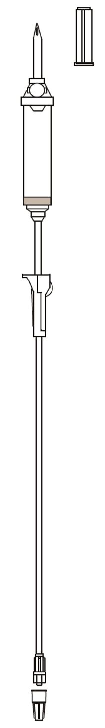 UNIVERSAL SPIKE FOR USE IN INTRAVENOUS ADMINISTRATION, 240CM STANDARD 3MM TUBING. VENTED/NON-VENTED DRIP CHAMBER WITH MICROBIAL FILTER. ROLLER CLAMP TO TO CONTROL FLOW RATE. FITTED WITH STOP CAP TO REDUCE RISK OF ASPILLAGE WHEN PRIMING.