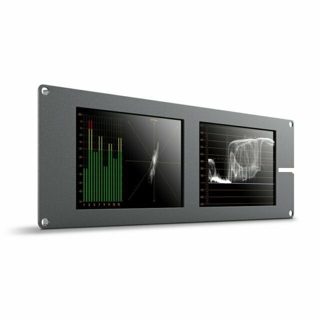 THE PRODUCT IS USED FOR BROADCASTING, POST-PRODUCTION, ON-SET MONITORING OR WHEN WORKING WITH LIVE PRODUCTION MIXERS. THE USER CAN VIEW TWO SEPARATE SOURCES AT THE SAME TIME AND SWITCH BETWEEN MONITORING OR SCOPE VIEWS.

THE PRODUCT COMPRISES TWO INDEPENDENT 8-INCH LIQUID CRYSTAL DISPLAY (LCDS) IN A 3 RACK UNIT SIZE CHASSIS, LESS THAN I INCH THICK AND CAN DISPLAY ANY COMBINATION OF SCOPE OR PICTURE VIEW. 
USED FOR MONITORING SERIAL DIGITAL INTERFACE/ HIGH DEFINITION (SDI/HDI) 3G-SDI AND 6G-SDI WITH INTEGRATED SCOPES FOR TECHNICAL WAVEFORM MONITORING TO ANALYSE IMAGE QUALITY MORE ACCURATELY INSTEAD OF JUST LOOKING AT THE PICTURE.

THE SCOPE DISPLAYS INCLUDE WAVEFORM, VECTORSCOPE, RGB PARADE, YUV PARADE, HISTOGRAM, AUDIO PHASE AND LEVEL SCOPES, ENABLES THE USER TO VIEW THE VIDEO AND THE VIDEO AND AUDIO LEVELS CAN BE MONITORED WITH PRECISION USING THE PRODUCT.

THE MONITORS ARE CONNECTED TO A NETWORK VIA THEIR ETHERNET PORT AND CENTRALLY CONTROL ALL MONITORS FROM A SINGLE COMPUTER USING THE SOFTWARE. SOFTWARE UPDATES FOR NEW VIDEO FORMATS AND WAVEFORM DISPLAYS CAN BE ADDED VIA UNIVERSAL SERIAL BUS (USB).