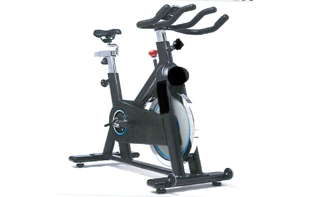 A STATIONARY EXERCISE BIKE SPECIFICALLY TO BE USED INDOORS, EITHER IN A GYMNASIUM OR A PRIVATE HOME. IT IS DESIGNED TO PROVIDE A LOW-IMPACT EXERCISE WHICH DOES NOT PUT A STRAIN ON JOINTS OR MUSCLES. THE BIKE HAS AN ADJUSTABLE SEAT AND HANDLEBARS. WITH A  22 KG FLYWHEEL WITH INFINITY RESISTANCE. THE BIKE HAS A CLEAR VIEW COMPUTER ATTACHED TO THE HANDLEBARS. THE BIKE DIMENSIONS ARE 124 CM IN LENGTH X 54 CM WIDE.