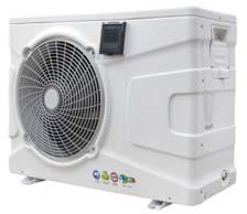 THIS PRODUCT IS AN AIR SOURCE HEAT PUMP, WHICH IS USED TO HEAT SWIMMING POOLS ONLY.

THE AIR SOURCE HEAT PUMP FUNCTIONS BY ABSORBING HEAT FROM THE OUTSIDE AIR.  THIS HEAT CAN THEN BE USED TO HEAT THE WATER OF A SWIMMING POOL VIA THE INTERNAL HEAT EXCHANGER.  THE AIR SOURCE HEAT PUMP IS ABLE TO EXTRACT HEAT FROM THE OUTSIDE AIR, AND IS ABLE TO DO THIS WHEN THE TEMPERATURE IS -15 C.  THE HEAT THAT IS BEING EXTRACTED FROM THE AIR IS CONSTANTLY BEING RENEWED NATURALLY.  THE HEAT FROM THE AIR IS ABSORBED AT LOW TEMPERATURES INTO THE REFRIGERANT WHEN IT IS AT A LOW PRESSURE AND TEMPERATURE.  THE REFRIGERANT THEN PASSES THROUGH A COMPRESSOR WHERE ITS TEMPERATURE IS INCREASED BY INCREASING THE PRESSURE.  THIS THEN TRANSFERS ITS HIGHER TEMPERATURE HEAT TO THE SWIMMING POOL WATER WITHIN THE HEAT EXCHANGER.

THE MATERIAL OF CASING OF THE HEAT PUMP IS ABS PLASTICS.  THE PARTS THAT COMPRISE THIS PRODUCT INCLUDE A FAN MOTOR AND FAN BLADE, COMPRESSOR, EXPANSION VALVE, EVAPORATOR, COPPER PIPING, TITANIUM HEAT EXCHANGER, AND ELECTRICAL COMPONENTS SUCH AS CIRCUITS BOARDS.

THE REFRIGERATION TYPE OF THE HEAT PUMP IS R32, WHICH IS A HFC REFRIGERATED HYDROFLUOROCARBON.  THIS HEAT PUMP IS PRE-CHARGED WITH HYDROFLUOROCARBONS.

THE HEAT PUMP CAN BE RUN IN THE OPPOSITE DIRECTION TO COOL THE WATER SYSTEM.

THE PACKAGED DIMENSIONS FOR THE MODEL TYPES ARE 850 MM LENGTH, 390 MM WIDTH, 688 MM HEIGHT, WITH A NET WEIGHT OF 44KG, ALSO 960 MM LENGTH, 408 MM HEIGHT, 793 MM HEIGHT, WITH A NET WEIGHT OF 54, 58 AND 72 KG, PLUS LENGTH 1150 MM, WIDTH 480 MM, HEIGHT 843 MM, WITH A WEIGHT OF 75, 78, AND 94KG