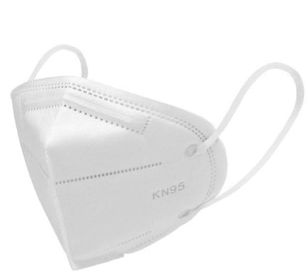 FOLDABLE PROTECTIVE POLYETHYLENE FACE MASK

COMES AS A WHITE NON WOVEN TEXTILE FACE MAKS COVERING THE LOWER HALF OF THE FACE OVER THE NOSE AND MOUTH. SECURED BY 2 STRAPS HOOKABLE OVER EACH EAR.  CLOTH HAS BEEN SPRAYED WITH A SOLVENT.

PROVIDES PROTECTION FROM POLLUTED GAS AND DUST PARTICLES.

DIMENSIONS:- 12CM X 11.5CM