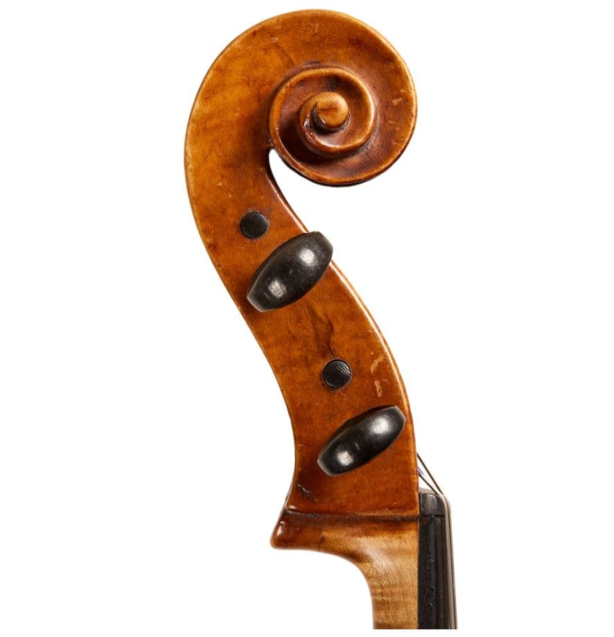 A WOODEN VIOLA MADE BY VINCENZO SANNINO. (B 1879, D 1969) THIS VIOLA WAS MADE IN 1932 AND IS ONE OF ONLY 4 VIOLAS MADE BY SANNINO.
IN PRISTINE CONDITION WITH NO MAJOR RETORATION, THIS VIOLA IS INTENDED TO BE LOANED OUT TO PRESTIGIOUS ARTISTS TO PERFORM WITH, BEING PLAYED BY A PRESTIGIOUS PLAYER INCREASES THE COLLECTIBLE VALUE OF THIS INSTRUMENT.
VINCENZO SANNINO WAS A SELF TAUGHT VIOLIN MAKER. HE IS SIGHTED IN THE FIRST VOLUME OF THE CONOSCERE LA LIUTERIA WHICH PRESENTS 45 REMARKABLE INSTRUMENTS OF ROMAN AND NEAPOLITAN MASTERS, INCLUDING SACCONI, POSTIGLIONE AND PISTUCCI.