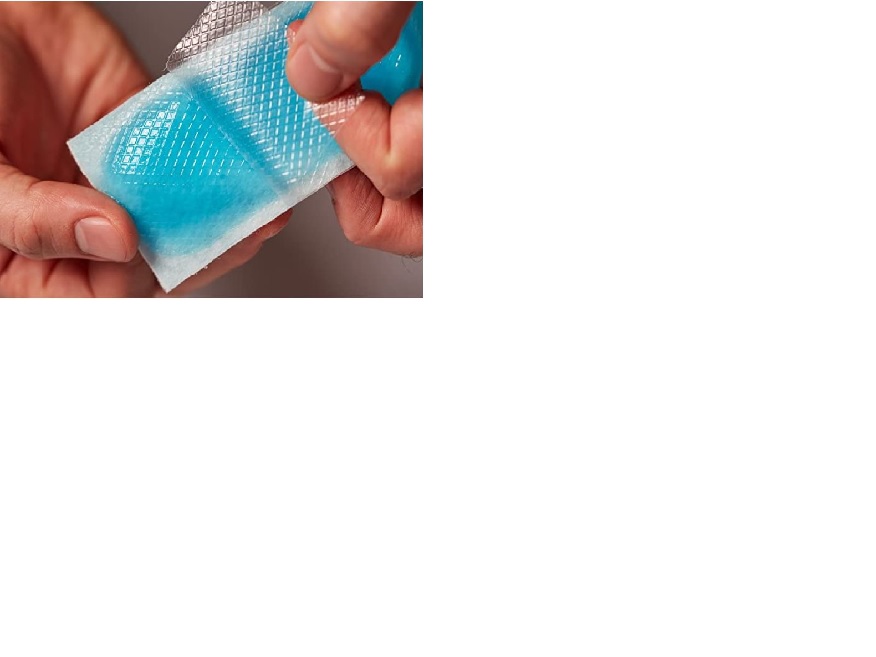 DUAL ACTION COOLING AND PAIN RELIEF GEL PATCH. IT HAS INSTANT COOLING AND PAIN RELIEF FOR MIGRAINES AND HEADACHES. THE PATCHES ARE APPLIED DIRECTLY TO THE SKIN AND CAN LAST UP TO 8 HOURS. THE PATCH MEASURES 13CM X 5CM AND COMES AS A PACK OF 4