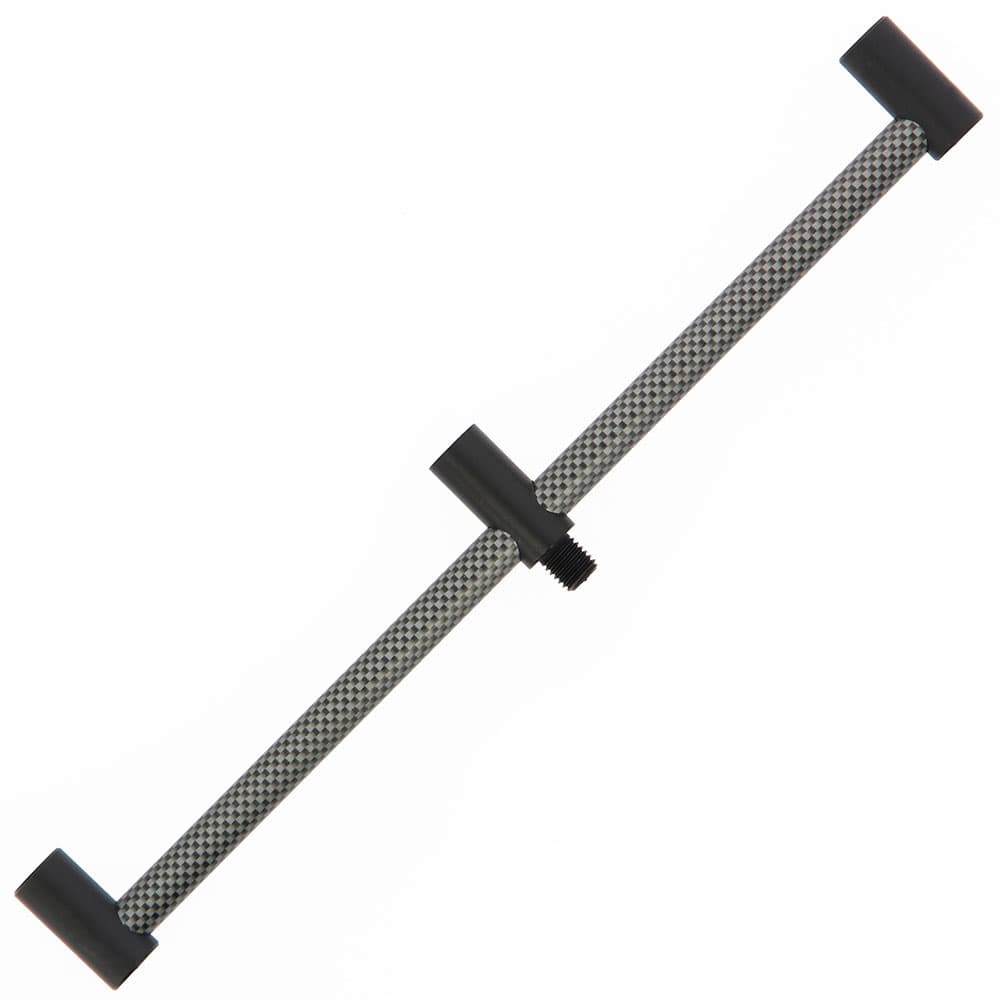 ALUMINIUM 3 ROD BUZZ BAR

THE ALUMINIUM BUZZ BAR CATERS FOR UP TO 3 RODS AND HAS AN AESTHETIC CARBON EFFECT ON THE OUTER SURFACE.

THE BAR IS 27CM IN LENGTH.