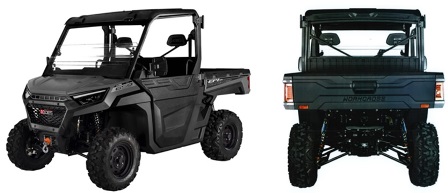 Vučno vozilo, traktor s vitlom (traktor za šumarstvo), projektiran u obliku dvoosovinskog terenskog motornog vozila (UTV). Vozilo ima otvoreni putnički prostor sa sigurnosnim kavezom, s dvoja vrata te tri sjedala poredana jedno do drugoga u jednom redu. Straga vozilo ima otvorenu platformu s ručnim nagibom, dužine 954 mm i širine 1403mm. Duljina vozila je 3069 mm, širina 1578 mm, visina 2008 mm te međuosovinski razmak 2145 mm. 
Ostale tehničke karakteristike vozila: vodom hlađeni dvocilindrični klipni motor s unutarnjim izgaranjem s paljenjem pomoću svjećice, obujam cilindara 650 cm³, izlazna snaga 33,6 kW, promjenjivi pogon na sve kotače, max. brzina od 60 km/h, neto masa vozila 862 kg, hidraulički kočioni sustav na svim kotačima, upravljač koji uključuje kontrole za upravljanje vozilom (Ackerman sistem), kontinuirano varijabilni automatski mjenjač (CVT mjenjač), mjenjač za vožnju unazad, reduktor (dva stupnja brzine), kardanskim pogon - snaga se na kotače prenosi preko vratila, gume dubokog profila koji je pogodan za vožnju po teškim terenima, straga uređaj za spajanje (spojnica s kuglastom glavom) s kojim vozilo može vuči nekočenu prikolicu mase više nego dvostruko veće od vlastite suhe mase (prema atestu 2300 kg), trajno postavljeno vitlo na prednjem dijelu vozila za vuču oborenih stabala ili dr.
Zbog svoje koncepcije i tehničkih karakteristika, vozilo je uglavnom namijenjeno za vuču tereta.
.