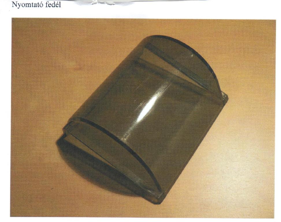 Nyomtató fedél műanyagból Verifon márkájú bankkártya leolvasó berendezéshez.