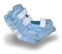 THIS ADJUSTABLE BOOT LIFTS THE HEEL OFF THE BED SURFACE, PROTECTING IT FROM PRESSURE ULCER FORMATION, WHILE STILL ALLOWING FOR AIR CIRCULATION. THE INTERCONNECTED AIR CELL DESIGN PROVIDES RELIEF TO ENTIRE LOWER LIMB. THE BOOT IS INFLATABLE WITH ADJUSTABLE STRAPS. THE BOOT IS MADE COMPLETELY FROM PLASTIC WHILE THE STRAPS ARE MADE FROM A NONMOVEN MATERIAL