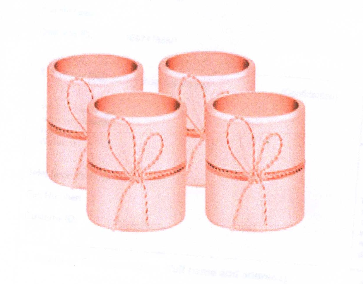SILVER PLATED NAPKIN RING. 
IRON ELECTRO SILVER PLATED WITH 0.06 MICRONS OF SILVER.