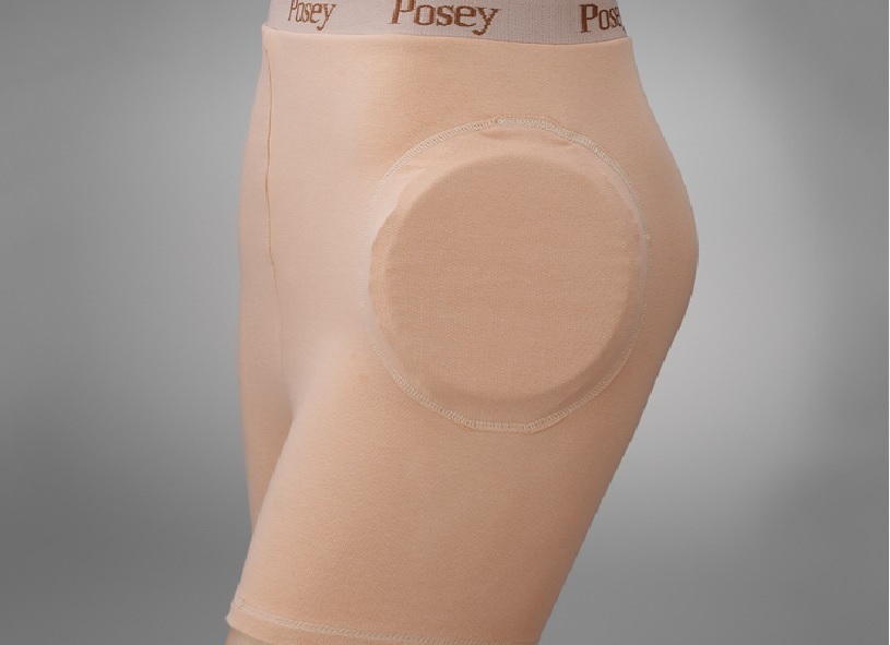 LADIES STANDARD BRIEFS. MADE FROM 95% COTTON AND 5% SPANDEX WITH SEWN-IN FOAM PADDING ON EACH SIDE FOR PROTECTION AGAINST INJURY IN CASE OF FALLING. EASILY FITS OVER UNDERGARMENTS OR CAN BE WORN AS UNDERWEAR.