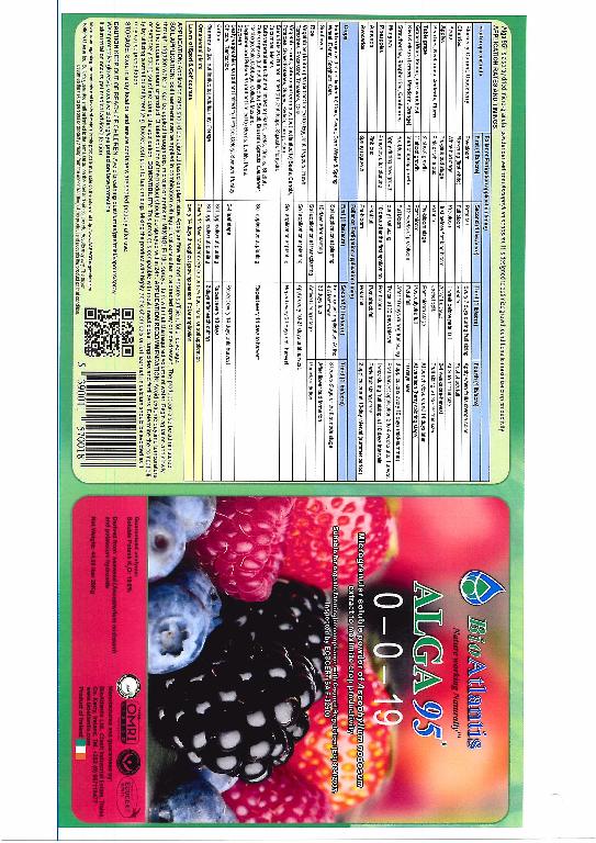 ALGA 95 - SEAWEED EXTRACT POWDER PACKED IN 1.25KG TO 20KG CONTAINERS
PRODUCT IS A LOW NUTRIENT FERTILIZER - APPLIED BY FOLIAR APPLICATION OR DRIP IRRIGATION
BLACK POWDER
IT IS A SPRAY DRIED, MICROGRANULAR POWDER-BASED PLANT STRENGTHENER, MANUFACTURED FROM ASCOPHYLLUM NODOSUM SEAWEED