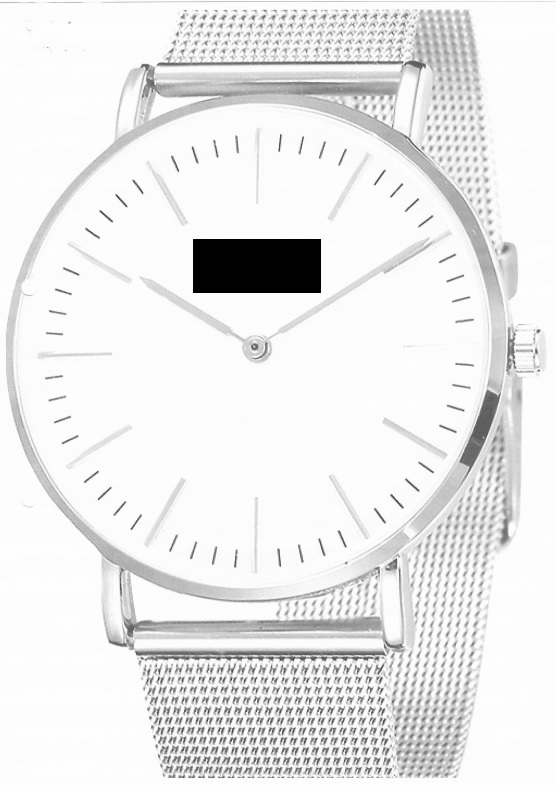 MEN'S WATCH.

IT IS BATTERY OPERATED WITH A MECHANICAL DISPLAY ONLY. THIS WATCH DOES NOT HAVE A CASE OF PRECIOUS METAL AND IT IS NOT CLAD WITH PRECIOUS METAL. IT DOES NOT HAVE A STOPWATCH FACILITY.