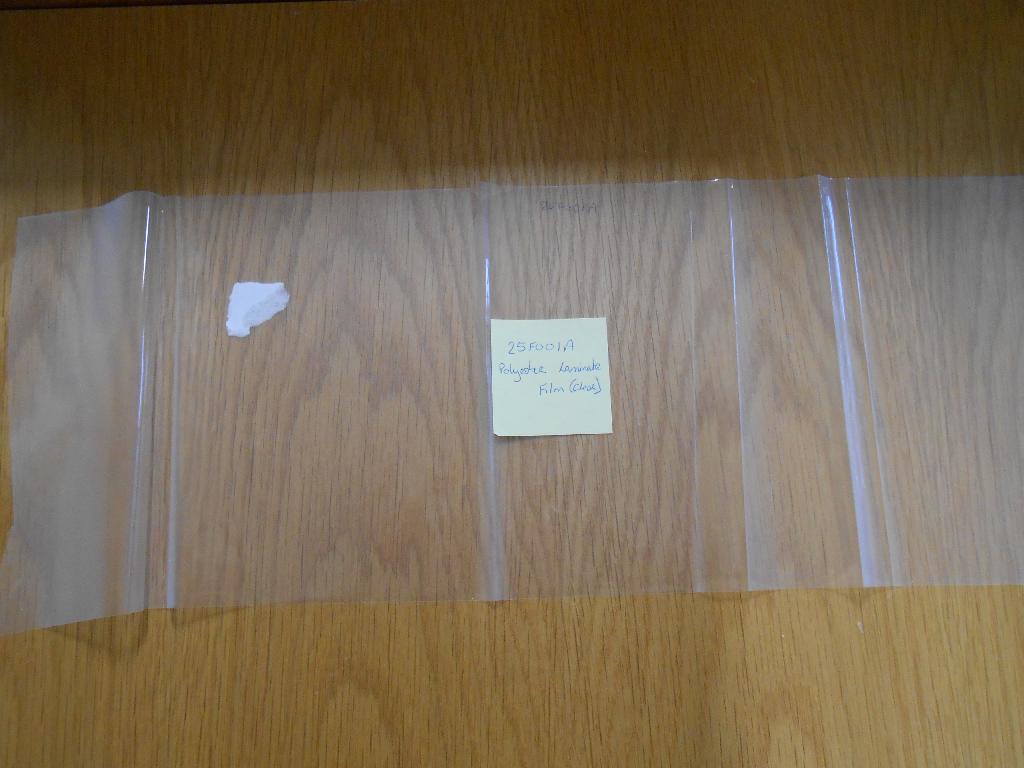 POLYESTER LAMINATE FILM ( CLEAR )
OUR REF: 25F001A