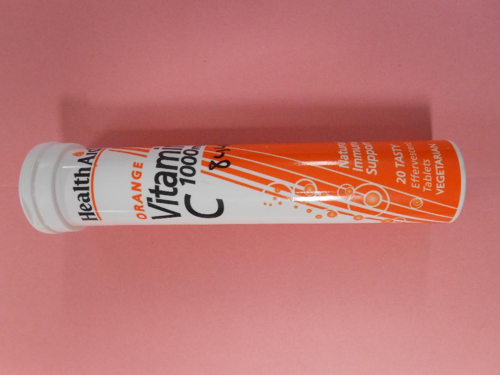 VITAMIN C 1000MG EFFERVESCENT TABLETS- HEALTHAID
EFFERVSCENT VITAMIN C 1000MG TABLETS ARE DISSOLVABLE REFRESHING, FRUIT FLAVOURED TABLETS WHICH MAKE UP INTO A DRINK CONTAINING A FULL GRAM OF VITAMIN C IN A READILY ABSORBABLE FORM. THIS PRODUCT PROVIDES AN ALTERNATIVE WAY OF TAKING SUPPLEMENTS ESPECIALLY FOR THOSE WHO HAVE DIFFICULTY IN SWALLOWING TABLETS.