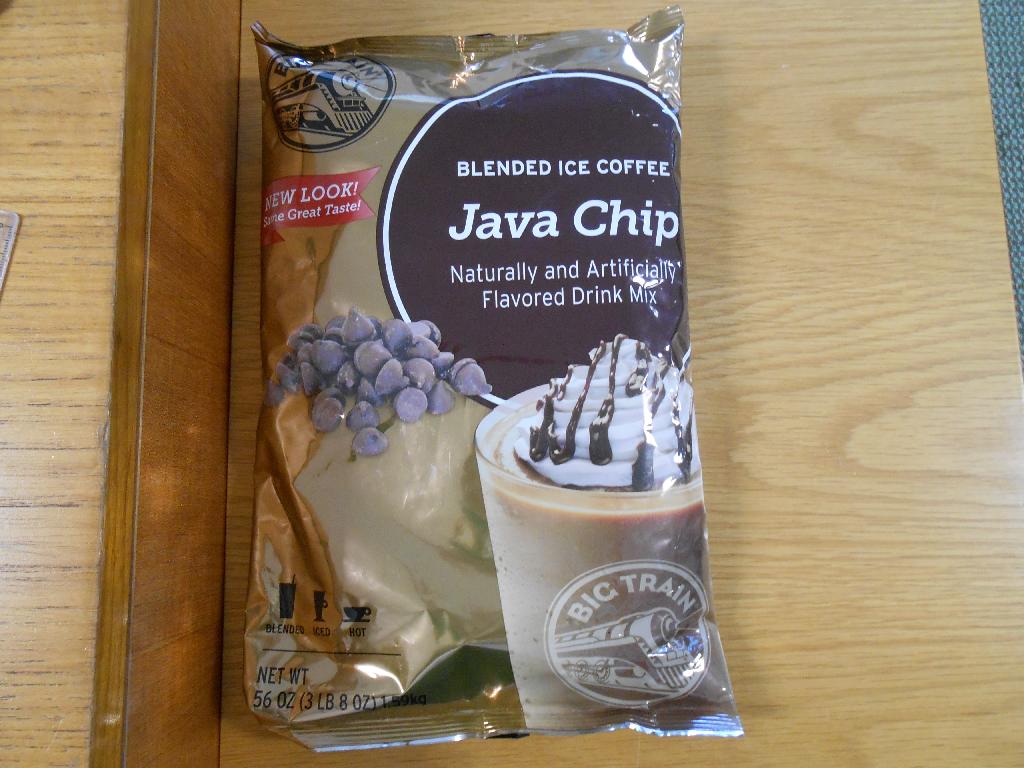 A JAVA (COFFEE) FLAVOURED POWDER MIX MADE FOR USE IN BEVERAGES.