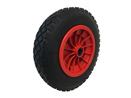 PLASTIC WHEEL RIM. 

THEY ARE WHEELS FOR LOW SPEED USED ON HAND TROLLEYS OR WHEEL BARROWS.

THEY ARE BLACK TIRES ON A PLASTIC RIM. THE DIMENSIONS OF THE WHEELS ARE 10" (260MM) AND 16" (400MM).