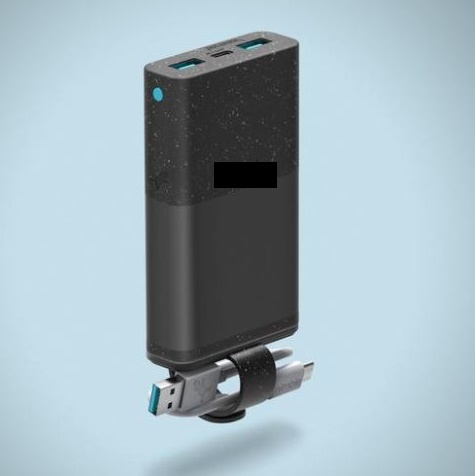 PORTABLE CHARGER. 

THIS IS A PORTABLE CHARGER (POWER BANK) THAT CAN CHARGE UP TO THREE DEVICES SIMULTANEOUSLY. IT IS PRIMARILY USED FOR PORTABLE DEVICES SUCH AS MOBILE PHONES AND PC TABLETS. IT HAS A MAGNETIC SYSTEM FOR CABLE MANAGEMENT. 

IT USES A LITHIUM ION ACCUMULATOR AND CAN VARY IN UNIT SIZE FROM 10,000 MAH UP TO 27,000 MAH.