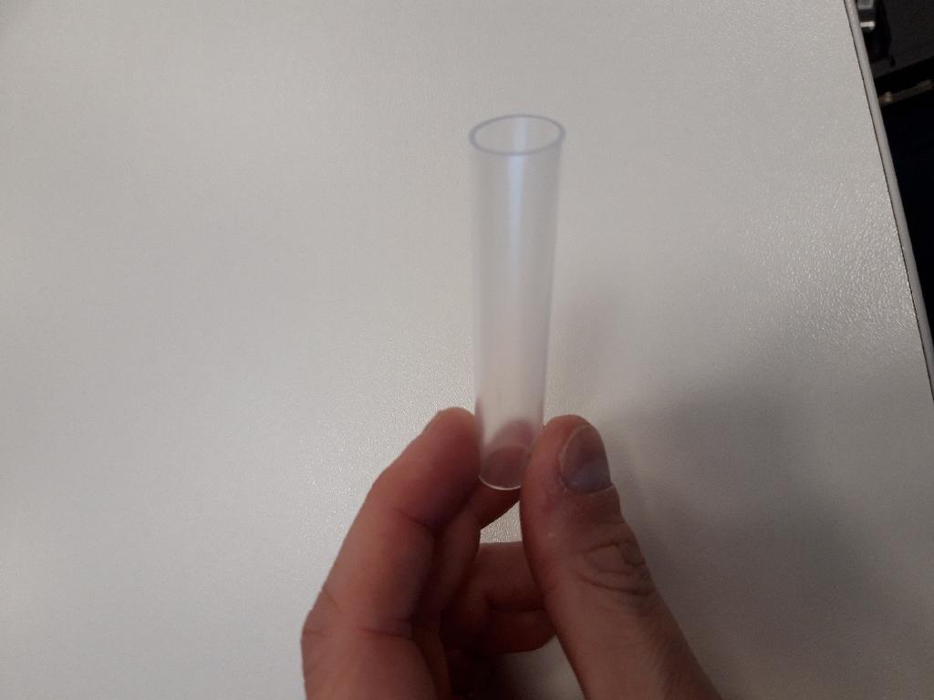 The Product is  a clear EVA (Ethyl Vinyl Acetate) tube 68mm in length, wiht an inner diameter of 10.5mm and an outer diameter of 12mm. The tubing has a burst pressure less than 27.6MPa.
Product is used as part of an unit for solution flow of dialysis products