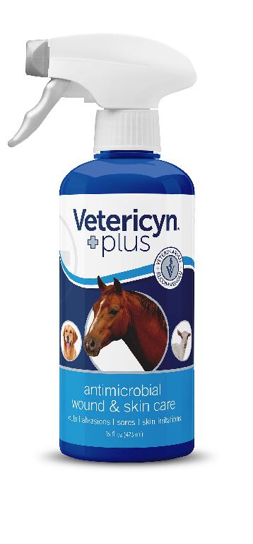Vetericyn Animal care (antimicrobial wound and skin care)
Intended for the management of minor skin wounds including minor lacerations, abrasions, irritations, cuts and burns on intact skin, in addition to moistening & lubricating absorbent wound dressing. Main