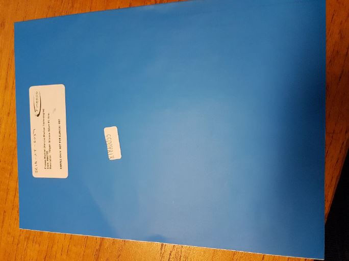 SELF-ADHESIVE FILM OF PLASTIC.
THE SELF-ADHESIVE FILM IS USED IN THE MANUFACTURE OF FINISHED SELF-ADHESIVE WOUND DRESSING PUT UP FOR RETAIL SALE
The finished product (bandage) is put up for retail sale
THE FILM COMPRISES A POLYURETHANE LAYER COATED ON ONE SIDE WITH A COLORLESS SOFT SILICONE ADHESIVE GEL & A BLUE POLYETHYLENE LINER AND ON THE OTHER SIDE WITH A CAST PAPER LINER. THE ROLL WIDTH AT THE POINT OF IMPORT IS 40CM.
