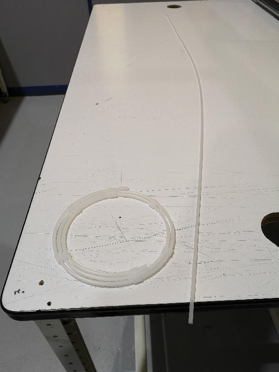 Tubing of plastic
Medical grade
Flexible and of high density polyethylene 
Cut into lenghts of various dimensions having a minimum burst pressure of 27,6 MPa