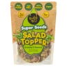This product consists of a multiserve mix of roasted seeds and split peas. It is used as an accompaniment for meals and adds a nutritional boost. Ingredients include roasted sunflower seeds (50%), roasted pumpkin seeds (28%), roasted green peas (16%), rapeseed oil, tamari sauce (soy) (4%).