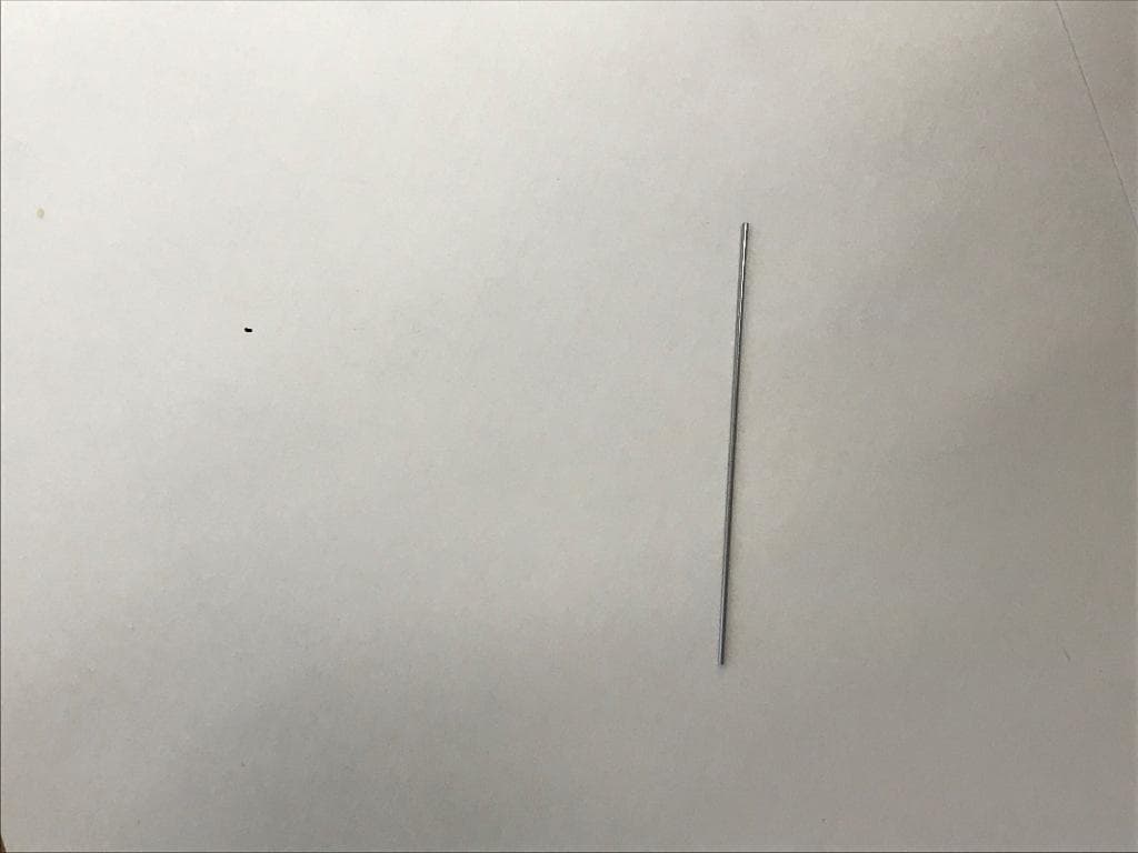Cannula needle, used to irrigate the eye with viscoelastic fluid during various eye surgeries.  The needles are cut and deburred after import.