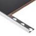 Aluminium tile trim 2.5m long, for use in the finishing of tile edges in bathroom wall tiling as per the attached image
ALUMINIUM PROFILE