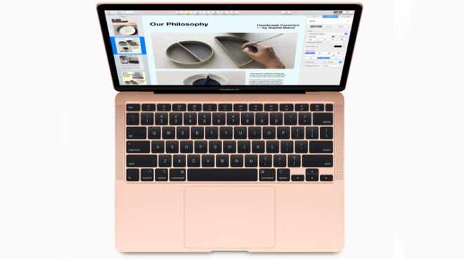 THE PRODUCT IS A PORTABLE AUTOMATIC DATA PROCESSING MACHINE.

IT INCORPORATES A 13.3 INCH (DIAGONAL) LED-BACKLIT RETINA DISPLAY, DUAL-CORE INTEL i3 CPU, 8GB ONBOARD RAM, 256GB SSD STORAGE & AN INTEL IRIS PLUS GPU. ADDITIONAL FEATURES INCLUDE STEREO SPEAKERS, THREE-MIC ARRAY WITH DIRECTIONAL BEAMFORMING, 3.5 MM HEADPHONE JACK, 720P HD CAMERA, TWO USB-C PORTS, WIRELESS NETWORKING, BLUETOOTH 5.0, BACKLIT KEYBOARD & MULTI-TOUCH TRACKPAD. IT COMES WITH A BUILT-IN 49.9-WATT-HOUR LITHIUM-POLYMER BATTERY, IT MEASURES (0. 41– 1.61) X 30.41 X 21.24 (CM) AND WEIGHS 1.29 KG.
THIS DEVICE ALLOWS USERS TO PERFORM AN ARRAY OF TASKS SUCH AS WRITE AND EXECUTE COMPUTER PROGRAMS, BROWSE THE INTERNET, COMPOSE EMAILS, WRITE DOCUMENTS, ARRANGE CALENDARS, HAVE MEETINGS, ETC. THE PROCESSOR, RAM AND STORAGE ARE CONFIGURABLE DEPENDING ON THE USERS REQUIREMENTS.