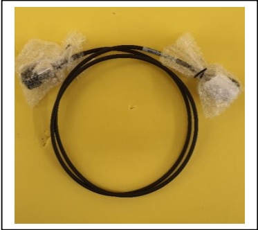 CO-AXIAL CABLE. 

THESE INTERNAL CONNECTOR CABLES ARE USED TO DELIVER ELECTRICAL SIGNALS FROM ONE PART OF THE ANTENNA TO ANOTHER. THE CABLE IS CUT TO THE LENGTHS REQUIRED TO SUPPORT PHASE MATCHING.
THE INSULATED CABLE CONSISTS OF AN INNER PLATED COPPER CONDUCTOR WHICH IS SURROUNDED BY PTFE DIELECTRIC WHICH IN TURN IS SURROUNDED BY AN OUTER COPPER BRAID CONDUCTOR. ALL OF THIS IS CONTAINED WITHIN AN FEP/LSZH JACKET.