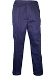 Trousers, Stationwear, Female
Work-wear
Made from 67/33 woven Polyester/Cotton.
Single pleat Fronted Tailored fit trousers.
7 belt loop waistband with an extended buttoned closure flap and metal clip.
Internal shirt grip finish to waistband.
Adjustable buttoned flaps on waistband sides seams.
2 x Front swing hip pockets, lined with lightweight poly cotton.
1 x Rear right hip inset pocket with double jet opening & buttoned flap.
All main seams double-stitched.
All stress points bar-tacked.
Standard Colour: Navy
Sizes: 8-20
