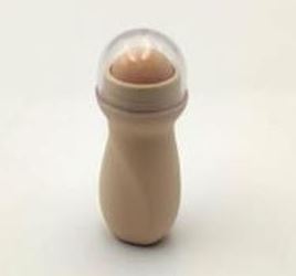 FACIAL OIL ABSORBING ROLLER: 
The roller part is made of volcanic stone which is mined and grounded into fine powder, and then mixed with clay powder; the clay and stone mixture first been shaped and then fired under 1060 degrees Celsius. 

The weight of this stone is 8 grams and its main use is for facial oil absorption.
The intended use is to soak up the excess oil on face.- Twist the roller's ring to unlock and move the stone on face, then wash with warm water and a gentle cleanser
Volcanic rock 5% and clay is 95%