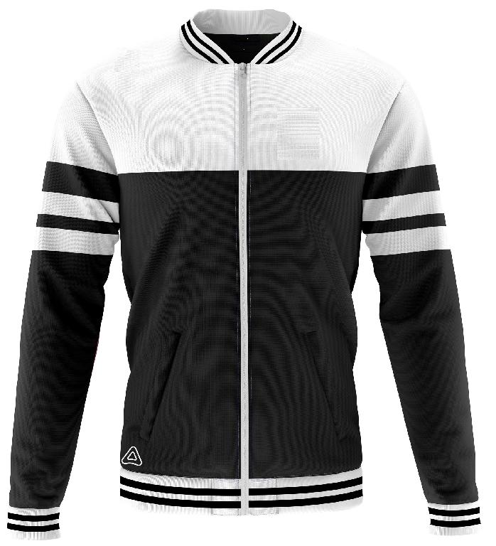 Woven Micro Polyester with Polyester padding and Stretchable Polyester sleeves.
Henley Collar, Full Zip
Sizes: 10/11, XS, S, M, L, XL, 2XL
Bomber Jacket, Male,
Woven Micro Polyester