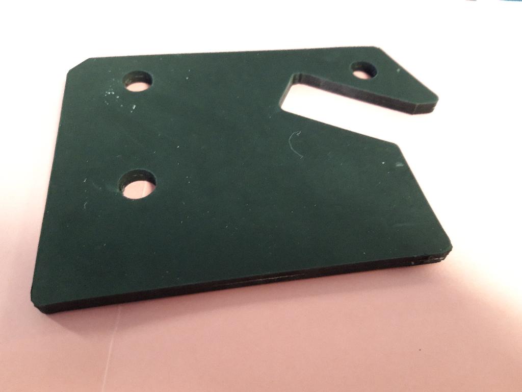 THESE ARE NON CELLULAR VULCANISED RUBBER MACHINE PARTS.
THEY ARE USED TO PREVENT STEEL ON STEEL WEAR IN MACHINES. THE FUNCTION OF THE MACHINE IS TO WASH AND SCREEN SAND AND GRAVEL.
THESE PARTS ARE MADE FROM NON CELLUAR VULCANISED RUBBER
THESE PARTS RANGE IN THICKNESS FROM 3MM, 5M, 6MM, 7MM, 8MM, 10MM, 12MM, 15MM, 20MM, 25MM AND 30MM