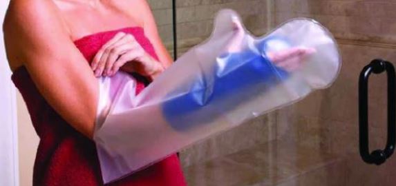 Cast Protector – Arm
Designed to easily stretch over cast and then self-seal tightly around arm.
Keeps casts or bandages dry while showering or bathing.
Composition: 100% TPU film
Latex free
Strong and durable water resistant material that doesn’t rip or puncture easily
Seals tightly at opening – no tape or special straps needed
Slides on easily with one hand
Reusable
Fits adults and children