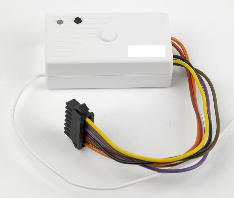 RADIO CONTROLLED RECEIVER FOR USE WITH HANDHELD TRANSMITTER FOR DOOR ACTIVATION SWITCHES. THE RECEIVER CAN MEMORISE CODES FOR UP TO 12 DIFFERENT TRANSMITTERS.