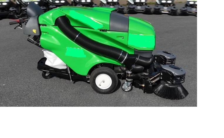 Walk Behind Sweeper.  Used outside for public street sweeping, public carparks, and other pedestrian areas predominantly maintained by County & City Councils.  Comes with dust control system which includes a water tank, sweeping system and propelling system.  Electric powered.  Not for indoor use.