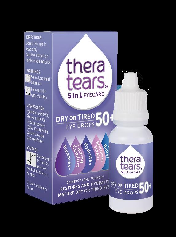 Eye drops for dry, tired or irritated eyes.
The product is marketed as 5 in 1 eyecare which restores, is long lasting, reduces strain, gives instant relief and hydrates.
Presented in a 10ml bottle with dropper tip