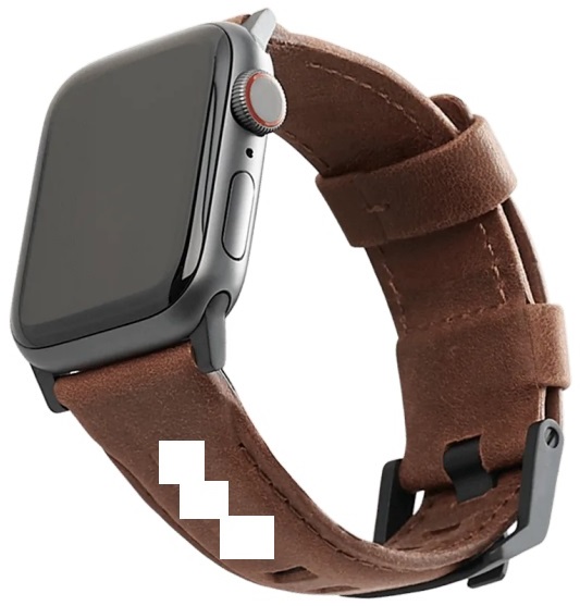 Strap/band for smartwatch. 

It is made from Italian leather with a proprietary stainless-steel hook & fastener. The proprietary fastener means the strap/band can only be used with a particular brand of smartwatch.