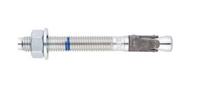 Through bolts, also known as anchor bolts, are used to securely fasten materials to concrete or other solid substrates. They pass through the material being attached and are then secured with a nut on the opposite end, creating a strong, reliable connection. 

These are ETA (European Technical Assessment) approval Option 1, they're primarily used for medium to heavy-duty anchoring applications in both cracked and uncracked concrete.
STEEL