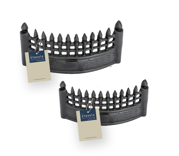 Product is metal fire front
See image attached - Length 39cm, Width 10.5cm, Height 20cm
Product is for placing in front of a fire/fire grate
Product is made of Iron
Cast Iron